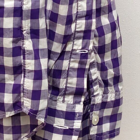 J. Crew Medium Long Sleeve Casual Button Shirt - Purple & White - Picture 5 of 14